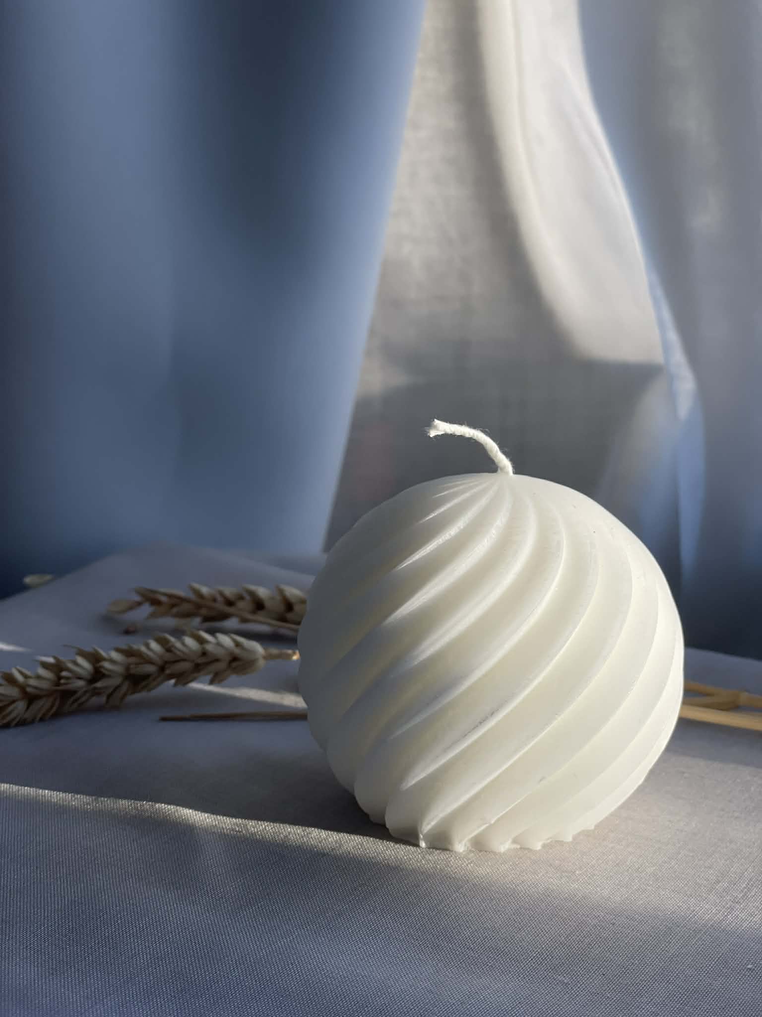 Klot Swirl - Stearinljus